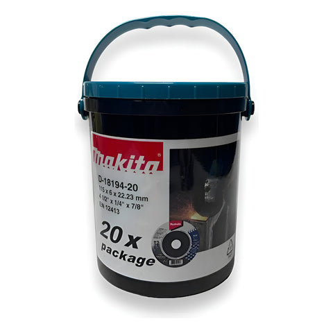 Disco P/desb Metal 4 1/2x1/4x7/8 C/20 Pzas Makita D18194-20 Gris Oscuro