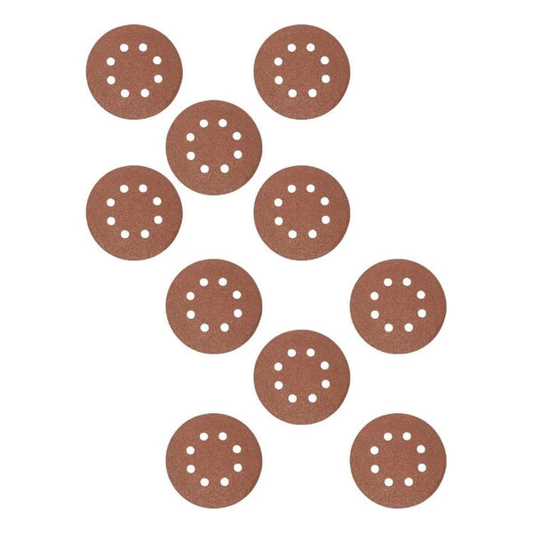 10 Pzas Disco De Lija Con Velcro  5  Grano 60 Makita D-54140 60