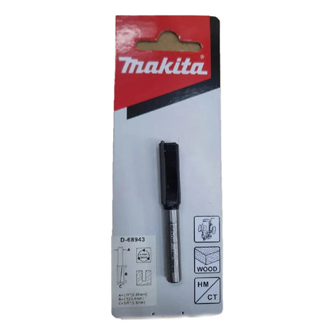 Fresa Recta Dos Filos 1/4  X 3/8  X 2-1/4  Makita D-68943