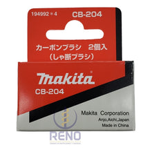 Juego Carbones Makita Cb-204 1949924 P/ga9050r M9001 Vr1000