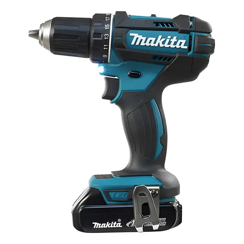 Taladro Atornillador 1/2 18v 2 Baterías Makita Ddf482sye Azul