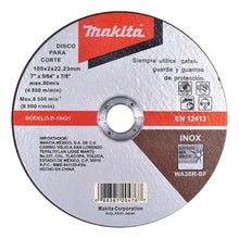 Disco Corte Acero Inox 7x5/64x7/8 Makita D-18421 Gris