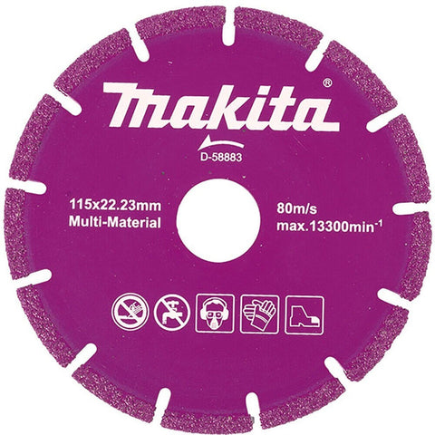 Disco Diamante Concreto Metal  4-1/2  Makita D-58883