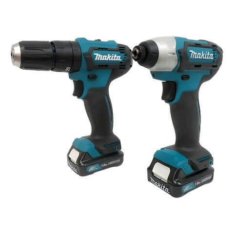 Kit Makita Clx228  Atornillador + Rotomartillo + Baterías Azul