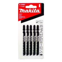 5 Pza Segueta P/mader Tipo T Hcs 75mm C/recto D-34883 Makita