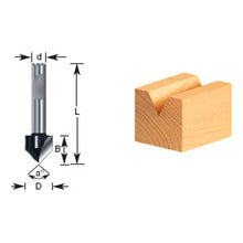 Fresa En  V 1/4  X 1/2  X 1-3/4  Makita D-69478