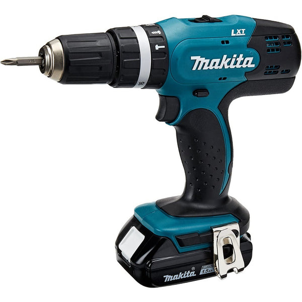 Kit Rotomartillo Atornillador 18v Makita Dhp453x10 Turquesa