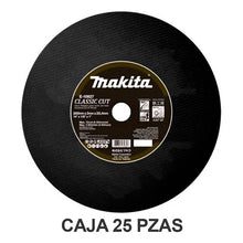 Disco De Corte Abrasivo Makita 14  Con 25 Pzas. E-10827-25 Negro