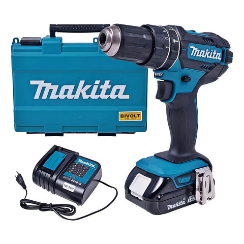 Taladro Impacto Makita Dhp482sy Batería 18 V/cargador Neutra