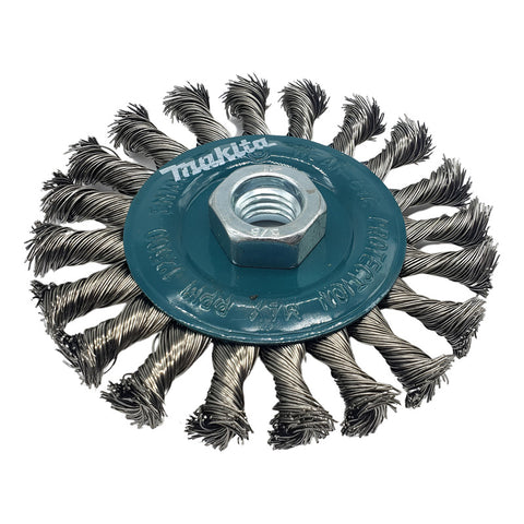 Carda Circular Trenzada 4-1/2 X 5/8-11 Unc Makita D-77643 Azul Petróleo