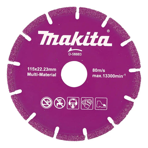 Disco Diamante Concreto Metal  4-1/2  Makita D-58883 Morado