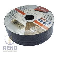 25 Piezas Disco Abrasivo Corte Acero 115mm Makita D71685 Blanco