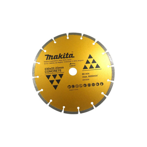 Disco De Diamante Makita A-84137 9 PuLG Para Concreto Color Dorado