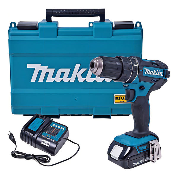 Taladro Impacto Makita Dhp482sy Batería 18 V/cargador Neutra