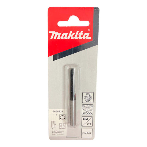 Fresa Recta 2 Filos 1/4'' 1/4''x 2 1/4''x1''  Makita D-68921